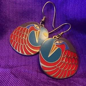 🌴Laurel Burch Nile Bird Earrings